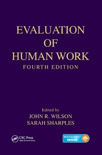 Enlarge image Cover: Evaluation of Human Work - CRC Press