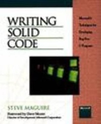 Enlarge image Cover: Writing Solid Code - Microsoft Press