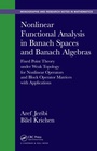 Cover: Nonlinear Functional Analysis in Banach Spaces and Banach Algebras - Chapman & Hall/CRC