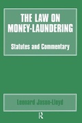 Cover: The Law on Money Laundering - Routledge
