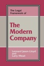 Cover: The Legal Framework of the Modern Company - Routledge