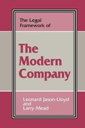 Cover: The Legal Framework of the Modern Company - Routledge