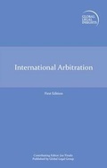 Abbildung von: Global Legal Insights - International Arbitration - Global Legal Group Ltd