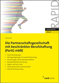 Abbildung von: Die Partnerschaftsgesellschaft mit beschränkter Berufshaftung (PartGmbB) - NWB