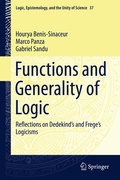 Cover: Functions and Generality of Logic - Springer