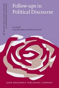 Enlarge image Cover: Follow-ups in Political Discourse - John Benjamins Publishing Co