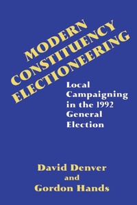Enlarge image Cover: Modern Constituency Electioneering - Routledge