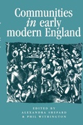 Cover: Communities in Early Modern England - Manchester University Press
