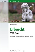 Cover: Erbrecht von A-Z - dtv