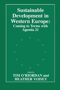 Cover: Sustainable Development in Western Europe - Routledge