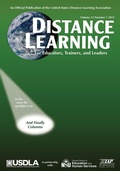 Cover: Distance Learning Magazine Vol 12 Issue 1 - Information Age Publishing