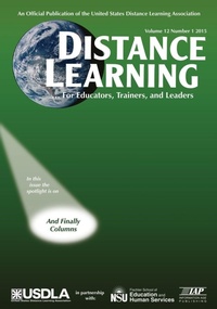 Enlarge image Cover: Distance Learning Magazine Vol 12 Issue 1 - Information Age Publishing