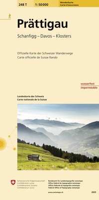 Abbildung von: 248T Prättigau Wanderkarte - swisstopo