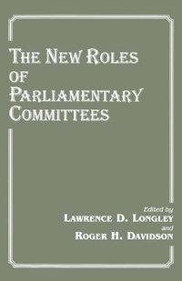 Enlarge image Cover: The New Roles of Parliamentary Committees - Routledge