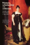 Cover: Women, Scholarship and Criticism C.1790-1900 - Manchester University Press