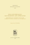 Cover: Neo-Latin Philology - Leuven University Press