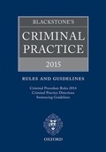 Bild: Blackstone's Criminal Practice 2015: Rules and Guidelines - Oxford University Press