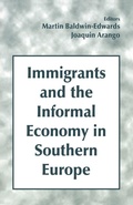 Cover: Immigrants and the Informal Economy in Southern Europe - Routledge