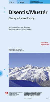 Abbildung von: 256S Disentis/Mustér Schneesportkarte - swisstopo