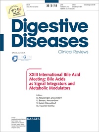 Enlarge image Cover: Bile Acids as Signal Integrators and Metabolic Modulators - S. Karger