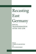 Cover: Recasting East Germany - Routledge