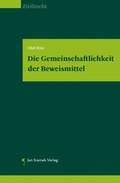 Cover: Die Gemeinschaftlichkeit der Beweismittel - Jan Sramek Verlag KG