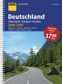 Abbildung von: ADAC Superstraßen Deutschland, Österreich, Schweiz & Europa 2016/2017 1:200 000 - ADAC Reiseführer