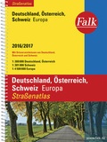 Cover: Falk Stra&szlig;enatlas Deutschland, &Ouml;sterreich, Schweiz, Europa 2016/2017 1 : 300 000 - FALK, OSTFILDERN