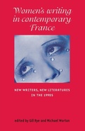 Cover: Women'S Writing in Contemporary France - Manchester University Press