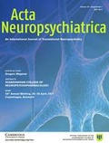 Abbildung von: Acta Neuropsychiatrica - Cambridge University Press