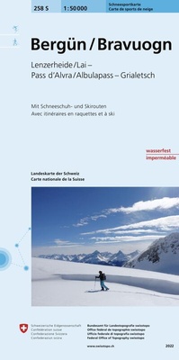Abbildung von: 258S Bergün / Bravuogn Schneesportkarte - swisstopo