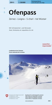 Abbildung von: 259S Ofenpass Schneesportkarte - swisstopo