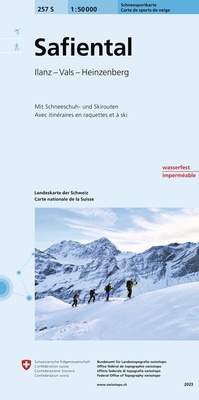 Abbildung von: 257S Safiental Schneesportkarte - swisstopo