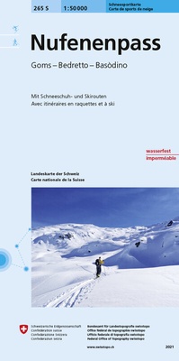 Abbildung von: 265S Nufenenpass Schneesportkarte - swisstopo