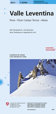 Abbildung von: 266S Valle Leventina Schneespsortkarte - swisstopo