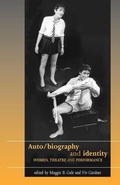 Cover: Auto/Biography and Identity - Manchester University Press