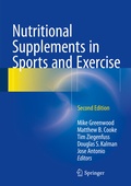 Cover: Nutritional Supplements in Sports and Exercise - Springer