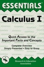 Cover: Calculus I Essentials - Research & Education Association