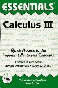 Enlarge image Cover: Calculus III Essentials - Research & Education Association