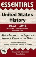 Cover: United States History: 1912 to 1941 Essentials - Research & Education Association