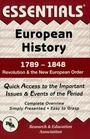 Bild: European History: 1789 to 1848 Essentials - Research & Education Association