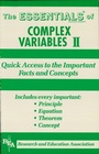 Cover: Complex Variables II Essentials - Research & Education Association