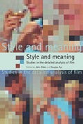 Cover: Style and Meaning - Manchester University Press