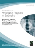 Cover: Special Issue on Nordic Academy of Management Project Management Papers - Emerald Group Publishing Limited