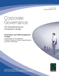 Enlarge image Cover: Governance and CSR Management in Sport - Emerald Group Publishing Limited