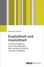 Cover: Explizitheit und Implizitheit - Beltz Juventa
