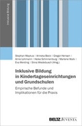 Cover: Inklusive Bildung in Kindertageseinrichtungen und Grundschulen - Beltz Juventa