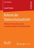 Cover: Reform der Datenschutzaufsicht - Springer Vieweg