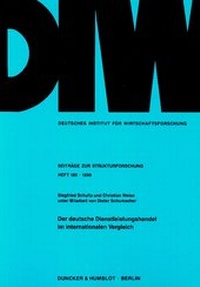 Abbildung von: Der deutsche Dienstleistungshandel im internationalen Vergleich - Duncker & Humblot