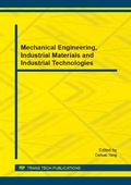 Cover: Mechanical Engineering, Industrial Materials and Industrial Technologies - Trans Tech Publications Ltd